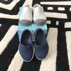 Native kids Myles and Jefferson shoes